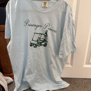 Comfort Colors Light Blue 'Passenger Princess' Tee